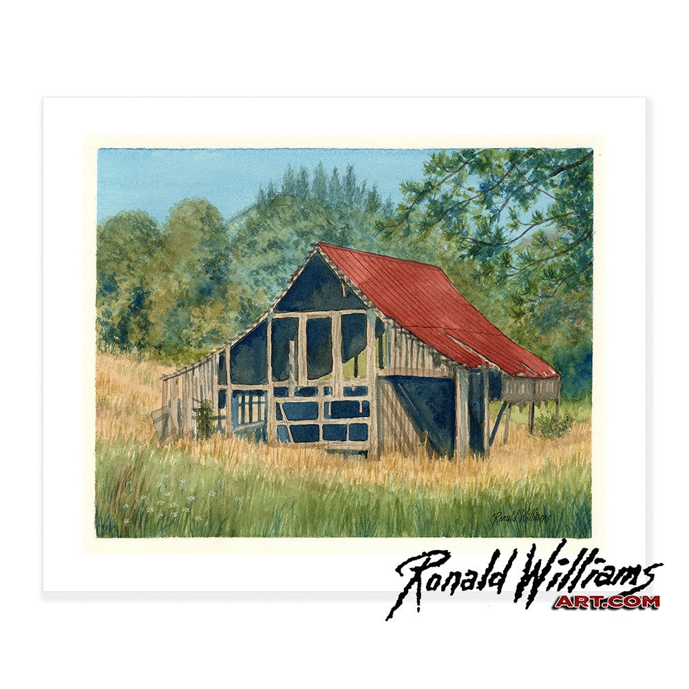 Prints - Old Red Roof Barn