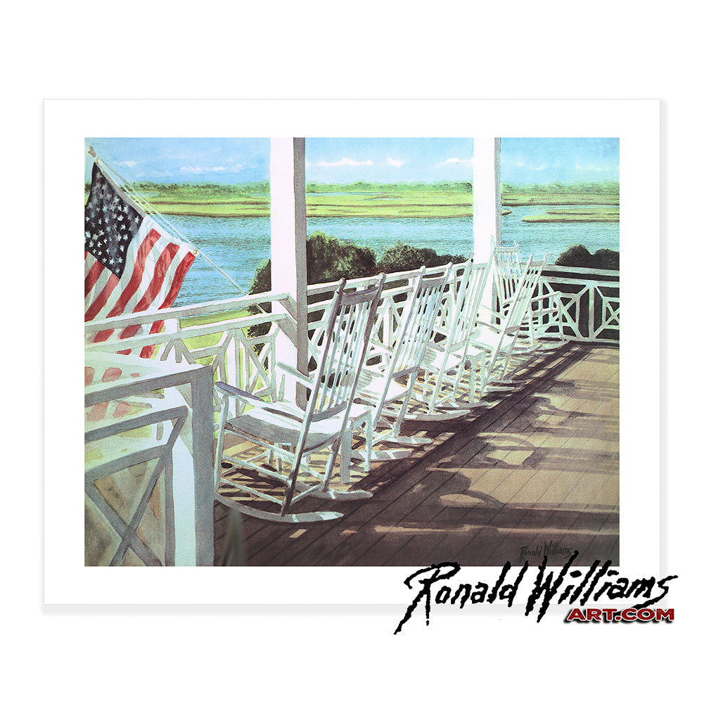 Prints - Porch Rockers By The Water