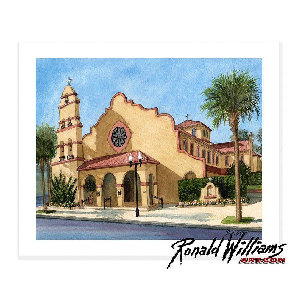 Prints - Historical Church at the Villages in Florida